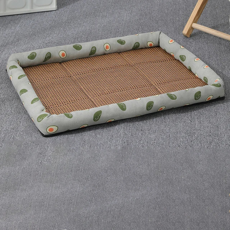 MADDEN Summer Cat Bed Lightweight Breathable Pet Rattan Mat Cat Nest Mat Ice Nest Dog Bed Cat Cool Nest Small Dogs