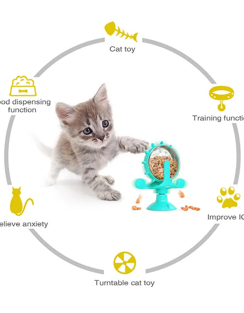 Load image into Gallery viewer, Interactive Treat Leaking Toy for Cat Small Dogs Slow Feeder Dispenser Puppy Funny Rotatable Wheel Improve IQ Kitten Accessories
