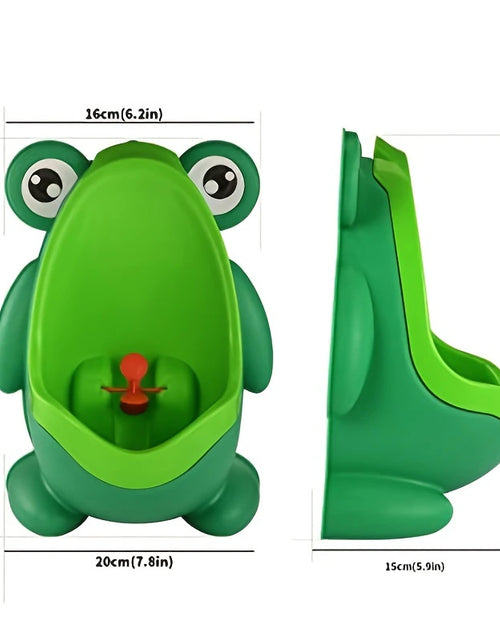 Load image into Gallery viewer, Cute Frog Potty Training Urinal Boy with Fun Aiming Target, Toilet Urinal Trainer, Children Stand Vertical Pee Infant Toddler
