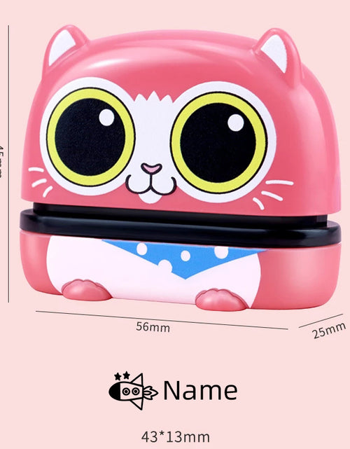 Load image into Gallery viewer, Owl Panda Custom-Made Baby Name Stamp DIY for Children Name Seal Student Clothes Chapter Not Easy to Fade Security Name Stamptoy
