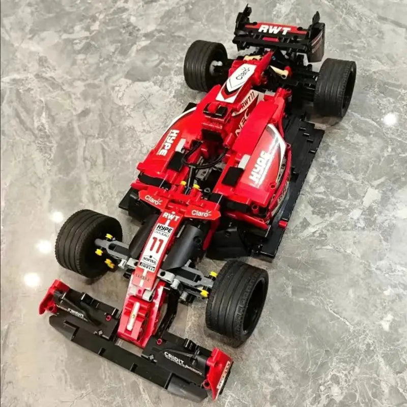 City F1 Technical Sport Cars Building Blocks Formula 1 Super Speed Racing Vehicle MOC Bricks Toys for Kids Boyfriend Gifts