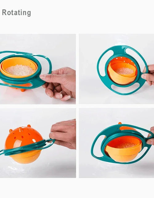 Load image into Gallery viewer, Universal Gyro Bowl Children Rotary Balance Novelty Gyro 360 Rotate Spill Proof Feeding Dishes Baby Training Rotary Balance Toy
