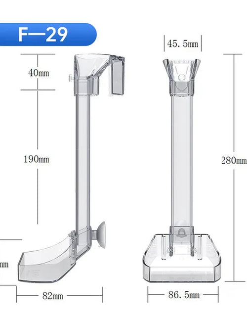 Load image into Gallery viewer, Aquarium Acrylic Feeding Tube Anti-Stuck Fish Design Transparent Fish Feeder Suitable for a Variety of Fish Tanks
