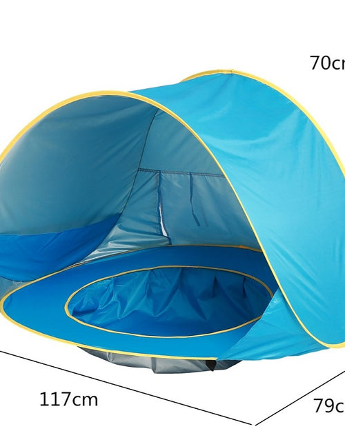 Load image into Gallery viewer, Baby Beach Tent Portable Shade Pool UV Protection Sun Shelter for Infant Outdoor Toys Child Swimming Pool Play House Tent Toys
