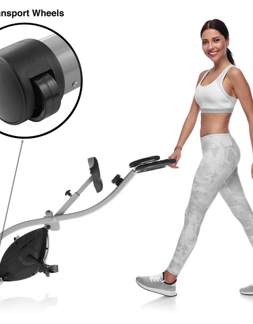 Load image into Gallery viewer, Indoor Cycling Bike - Folding, Upright Stationary Exercise Cycle with Magnetic Resistance
