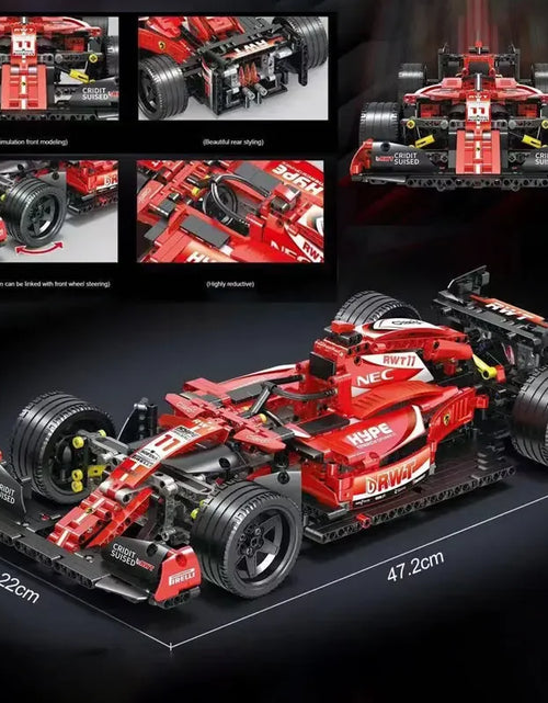 Load image into Gallery viewer, City F1 Technical Sport Cars Building Blocks Formula 1 Super Speed Racing Vehicle MOC Bricks Toys for Kids Boyfriend Gifts
