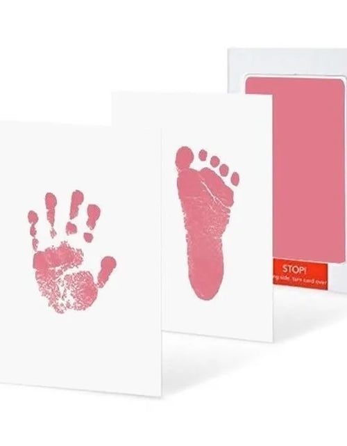 Load image into Gallery viewer, DIY Newborn Baby Footprints and Handprint Ink Pads Kits Photo Frame Toddlers Souvenir Accessories Safe Baby Shower Infants Gift
