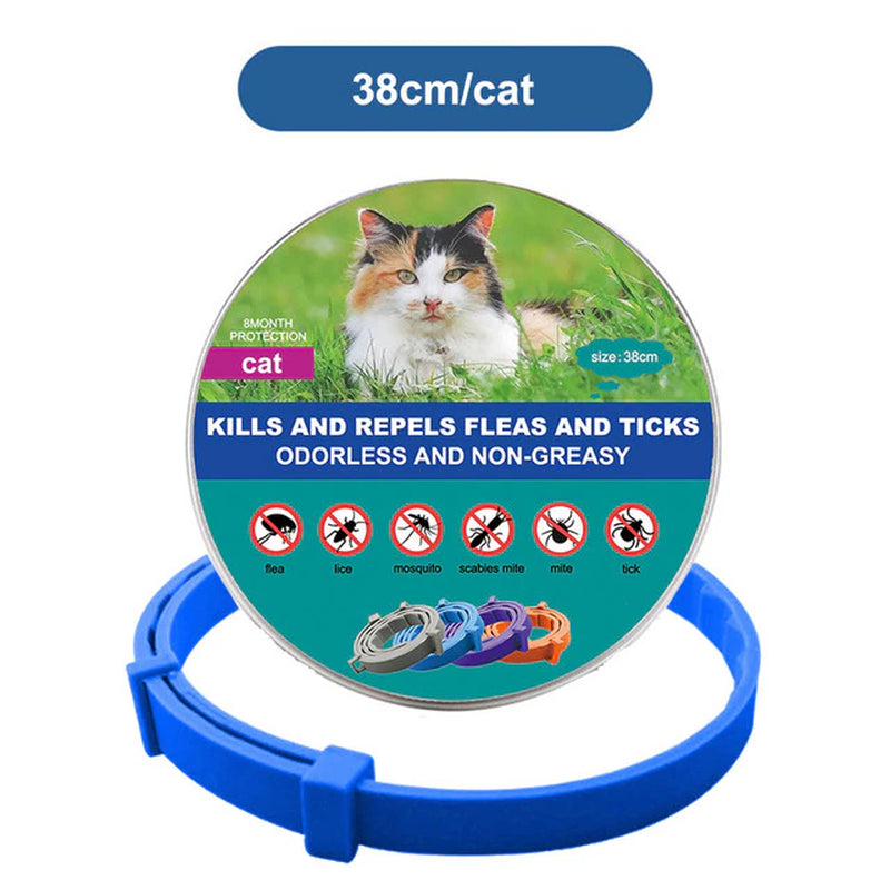 New Pet Dog Cat Collars Veterinary anti Flea and Tick Collar for Cats Dogs Anti-Parasitic Necklace for Large Small Dogs Products