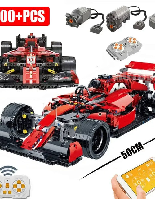 Load image into Gallery viewer, City F1 Technical Sport Cars Building Blocks Formula 1 Super Speed Racing Vehicle MOC Bricks Toys for Kids Boyfriend Gifts
