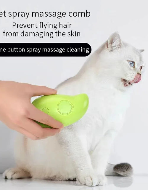 Load image into Gallery viewer, Cat Steam Brush Pet Triple Beauty Comb Dog Grooming Hair Removal Comb Electric Spray Dogs Steamy Supplies Products Home Garden
