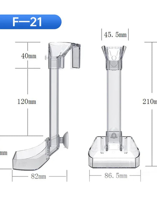 Load image into Gallery viewer, Aquarium Acrylic Feeding Tube Anti-Stuck Fish Design Transparent Fish Feeder Suitable for a Variety of Fish Tanks
