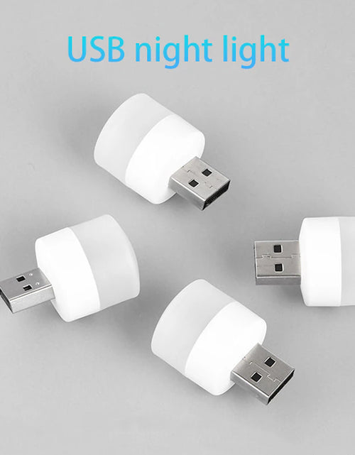 Load image into Gallery viewer, USB Plug Night Light LED Outdoor Camping Light Mini Night Light Can Be Powered by Computer Power Bank USB Adapter
