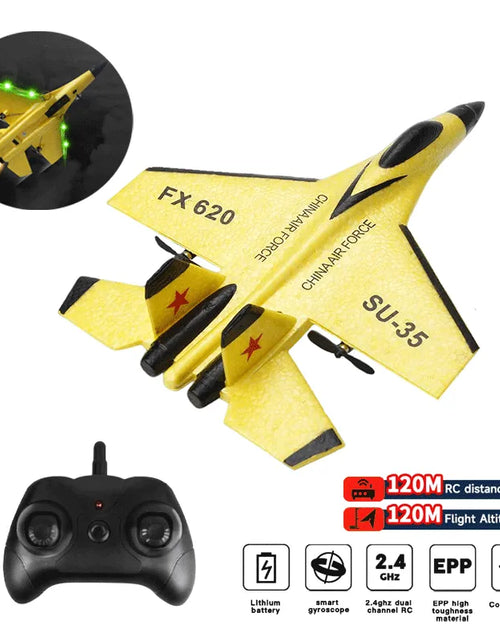 Load image into Gallery viewer, RC Foam Aircraft SU-35 Plane 2.4G Radio Control Glider Remote Control Fighter Plane Glider Airplane Foam Boys Toys for Children
