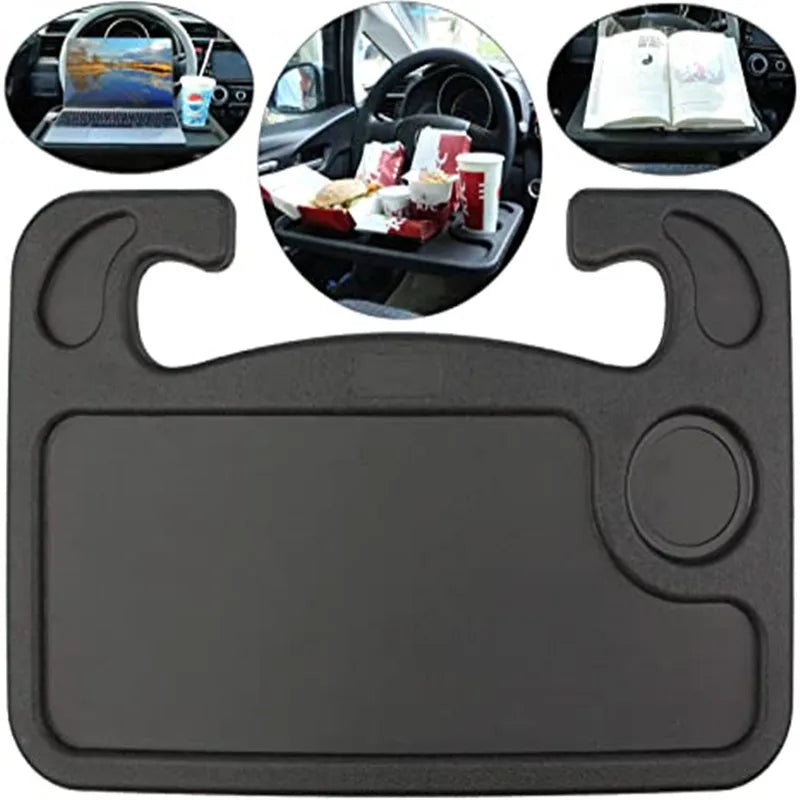 Portable Car Laptop Computer Desk Mount Stand Eat Work Car Steering Wheel Dining Table Bracketdrink Food Coffee Tray Board