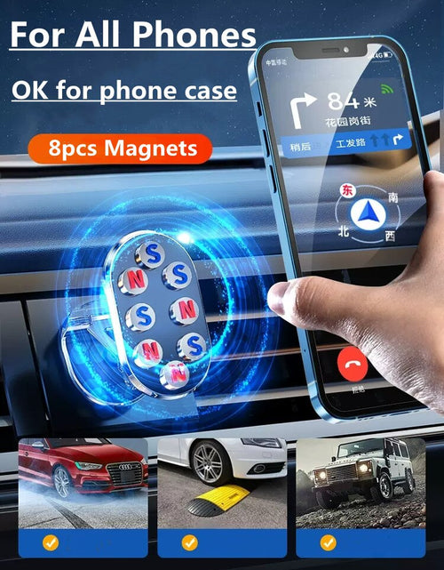 Load image into Gallery viewer, 1080 Rotatable Magnetic Car Phone Holder Magnet Smartphone Support GPS Foldable Phone Bracket in Car for Iphone Samsung Xiaomi
