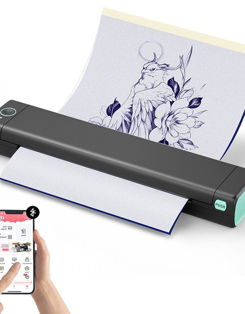 Load image into Gallery viewer, Tattoo Printer Thermal Template Machine Wireless Bluetooth Professional A4 Paper Printer Compatible with Android Ios Portable
