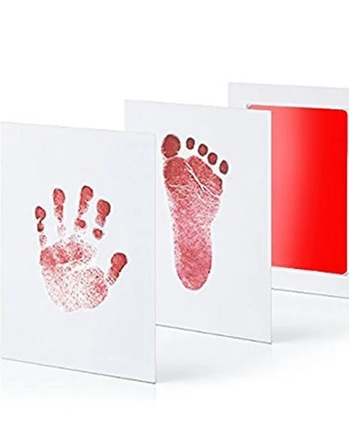 Load image into Gallery viewer, DIY Newborn Baby Footprints and Handprint Ink Pads Kits Photo Frame Toddlers Souvenir Accessories Safe Baby Shower Infants Gift
