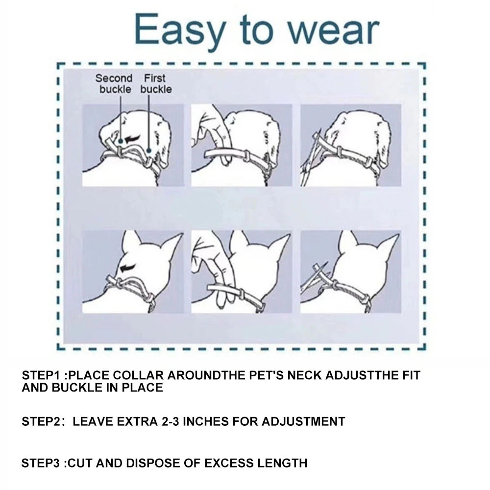 New Pet Dog Cat Collars Veterinary anti Flea and Tick Collar for Cats Dogs Anti-Parasitic Necklace for Large Small Dogs Products