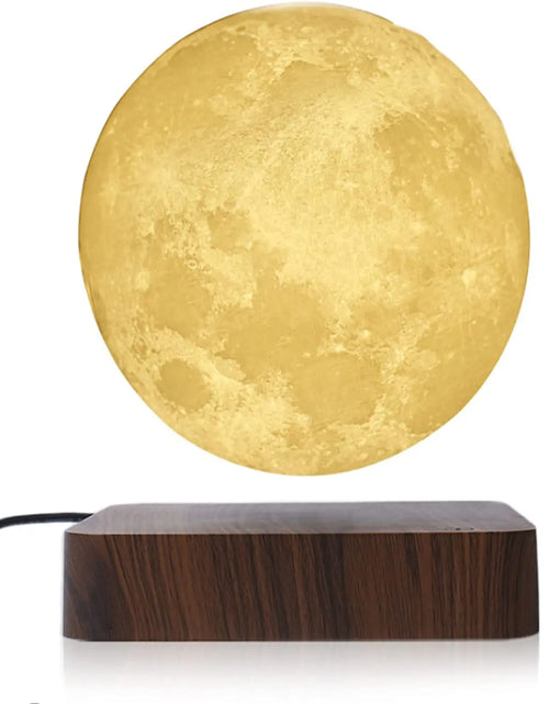 Load image into Gallery viewer, ZK30 Levitating Moon Lamp Night Light Floating 3D Printing LED Moon Lamp with Wooden Base and Magnetic with 3 Colors
