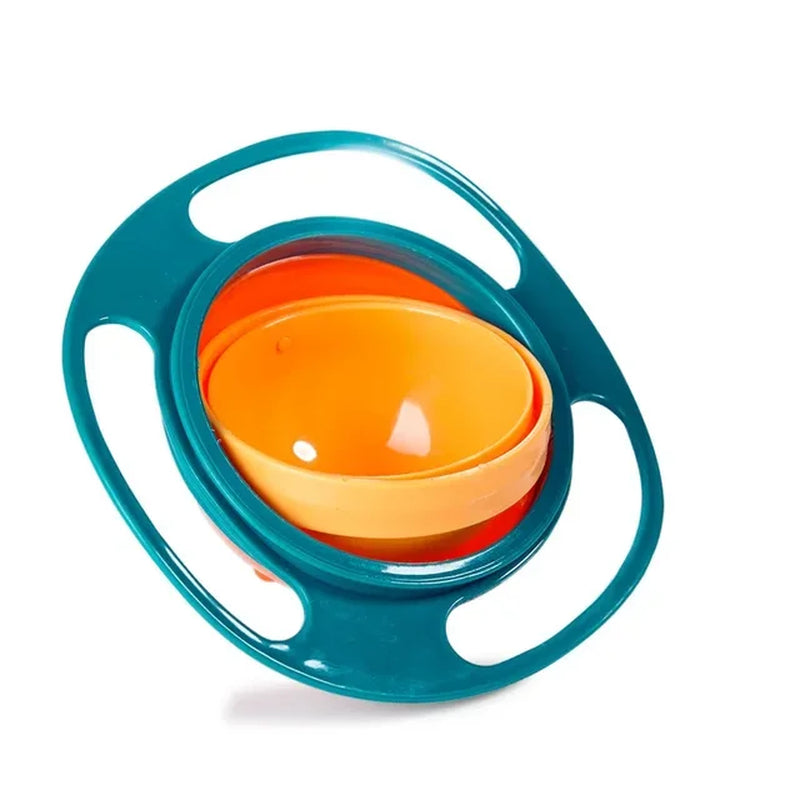 Universal Gyro Bowl Children Rotary Balance Novelty Gyro 360 Rotate Spill Proof Feeding Dishes Baby Training Rotary Balance Toy