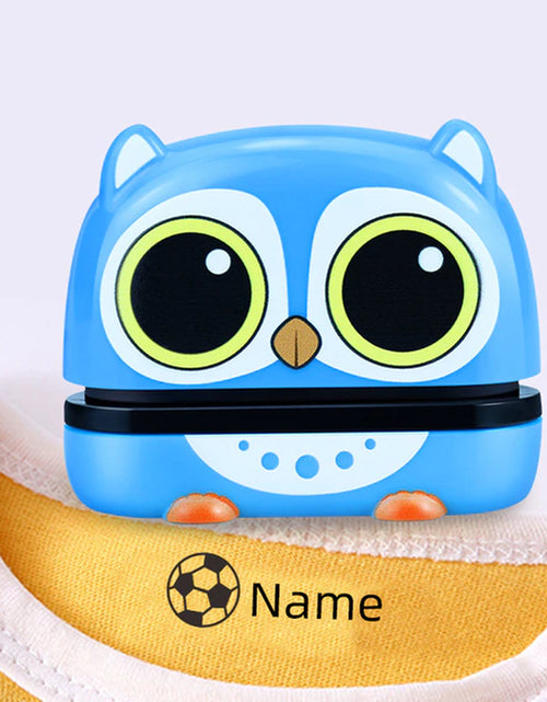 Load image into Gallery viewer, Owl Panda Custom-Made Baby Name Stamp DIY for Children Name Seal Student Clothes Chapter Not Easy to Fade Security Name Stamptoy
