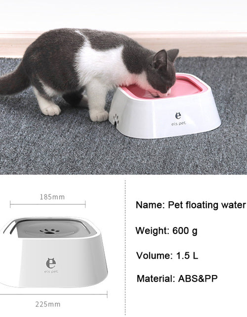 Load image into Gallery viewer, Pet Dog Cat Bowl Floating Bowl Water Drinker Not Wet Mouth Splash Water Cat Bowl Not Sprinkler Water Dispenser Portable Dog Bowl
