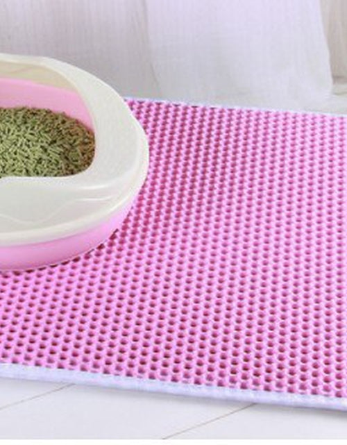 Load image into Gallery viewer, Cat Litter Mat with Gift Double Layer Waterproof Pet Litter Box Mat Non-Slip Sand Cat Pad Washable Bed Mat Clean Pad Products
