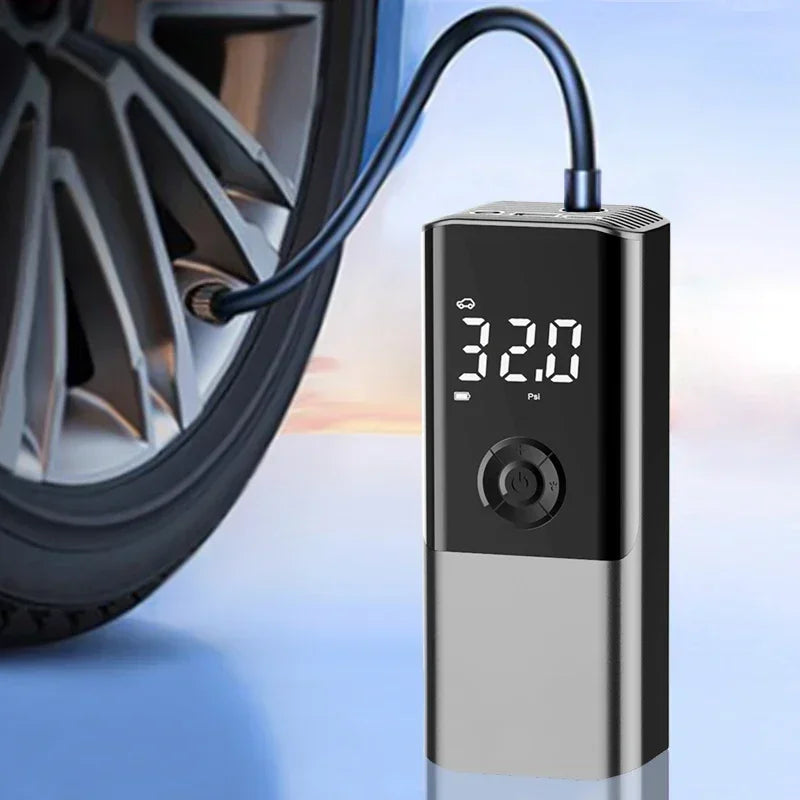 Wireless Car Tire Air Pump 4000Mah Rechargeable Car Air Compressor 150PSI Car Tire Pump LED Air Pump for Car Motorcycle Bike