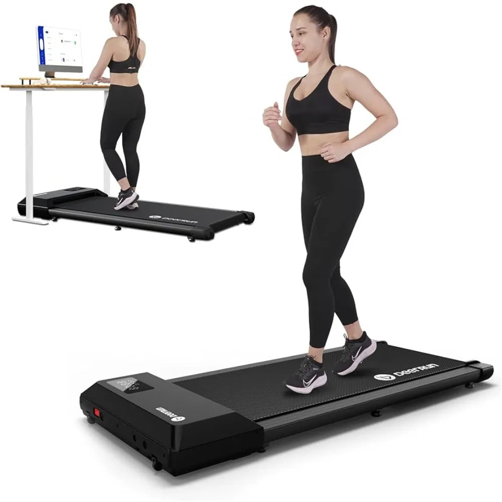 Walking Pad 2 in 1 under Desk Treadmill, 2.5HP Low Noise Walking Pad Running Jogging Machine with Remote Control Home Office