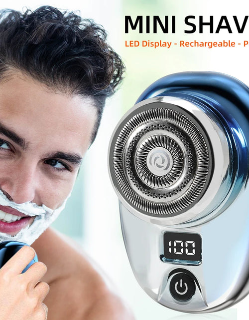 Load image into Gallery viewer, Mini Electric Razor Wet and Dry Washable Razor Fast Charging Digital Display Portable Electric Shaver 1 Hour Charge Time Upgrade
