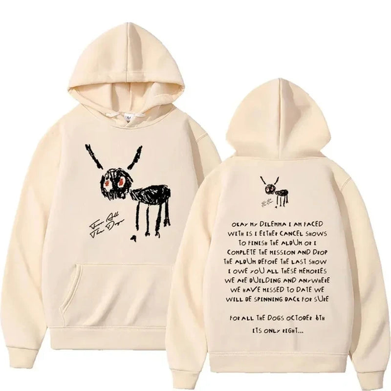 Rapper Drake Fashion Casual Hooded Streetwear Letter Hoodie Men'S Hip Hop Vintage Pullover Sweatshirt