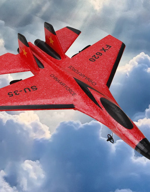 Load image into Gallery viewer, RC Foam Aircraft SU-35 Plane 2.4G Radio Control Glider Remote Control Fighter Plane Glider Airplane Foam Boys Toys for Children
