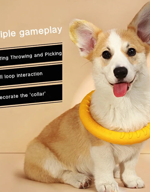 Load image into Gallery viewer, Dog Ring Toys Indestructible Chewing Flying Floating Training Tools Fetch for Small Medium Large Dogs Throwing Catching Flying
