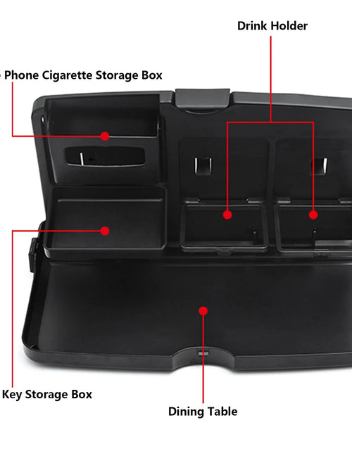 Load image into Gallery viewer, Car Back Seat Portabletray Table Foldable Car Backseat Table Organizer Car Work Dining Table Food Tray for Food and Drink
