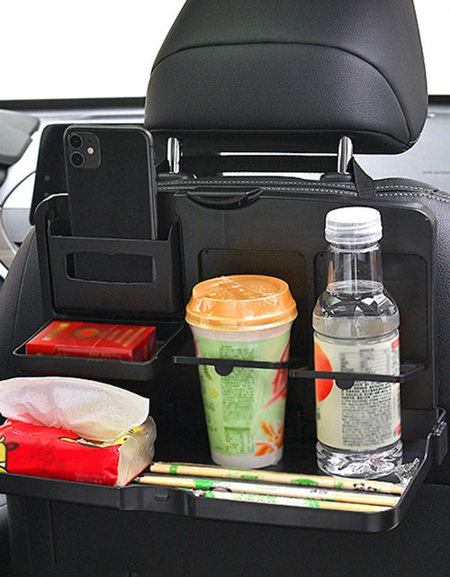 Load image into Gallery viewer, Car Back Seat Portabletray Table Foldable Car Backseat Table Organizer Car Work Dining Table Food Tray for Food and Drink
