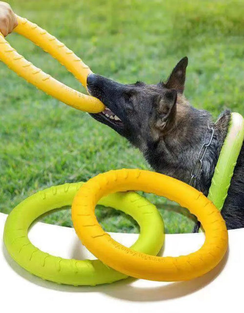 Load image into Gallery viewer, Dog Ring Toys Indestructible Chewing Flying Floating Training Tools Fetch for Small Medium Large Dogs Throwing Catching Flying
