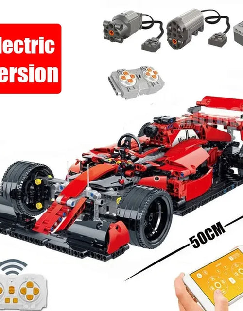 Load image into Gallery viewer, City F1 Technical Sport Cars Building Blocks Formula 1 Super Speed Racing Vehicle MOC Bricks Toys for Kids Boyfriend Gifts
