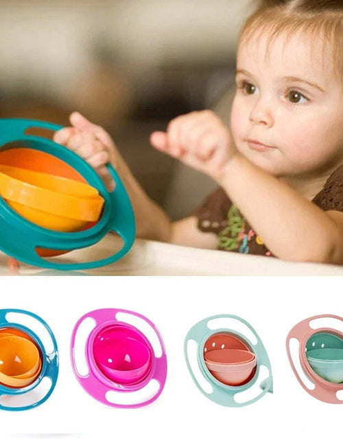 Load image into Gallery viewer, Universal Gyro Bowl Children Rotary Balance Novelty Gyro 360 Rotate Spill Proof Feeding Dishes Baby Training Rotary Balance Toy
