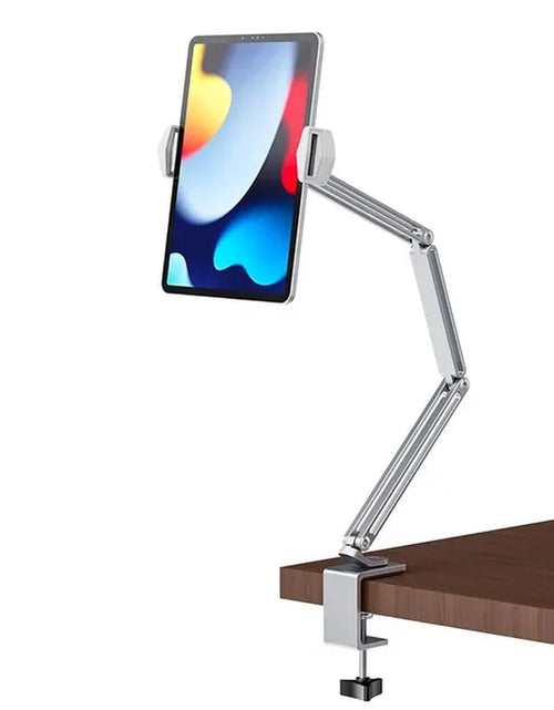 Load image into Gallery viewer, Desk Bed Tablet Stand Adjustable for 4-12.9 Inches Mobile Phones Tablets Aluminum Arm Mount Support for Ipad Pro Mini Xiaomi Tab
