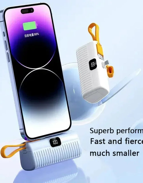 Load image into Gallery viewer, 30000Mah Power Bank Fast Charging Emergency External Battery Digital Display Built-In Data Cable Plug and Play for Iphone Type-C
