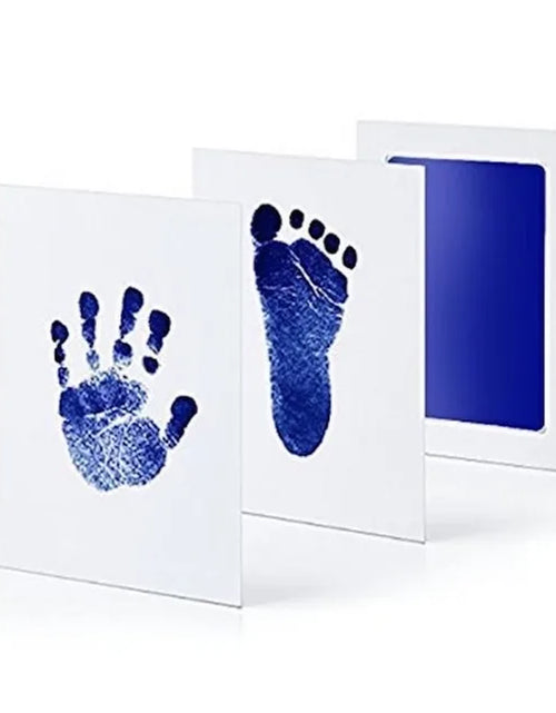 Load image into Gallery viewer, DIY Newborn Baby Footprints and Handprint Ink Pads Kits Photo Frame Toddlers Souvenir Accessories Safe Baby Shower Infants Gift
