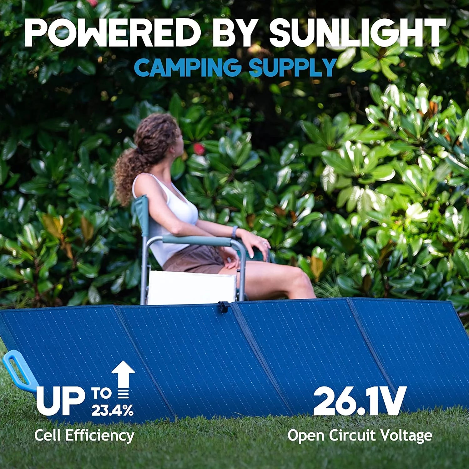 EB70S Portable Power Station with 200W Foldable Solar Panel, 716Wh Capacity Solar Generator, 800W AC Output, for Outdoor Camping Home Vanlife off Grid Emergency