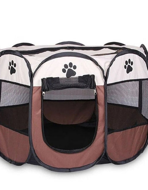 Load image into Gallery viewer, Portable Foldable Pet Tent Kennel Octagonal Fence Puppy Shelter Easy to Use Outdoor Easy Operation Large Dog Cages Cat Fences
