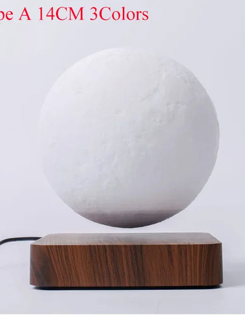 Load image into Gallery viewer, ZK30 Levitating Moon Lamp Night Light Floating 3D Printing LED Moon Lamp with Wooden Base and Magnetic with 3 Colors
