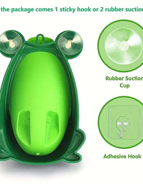 Load image into Gallery viewer, Cute Frog Potty Training Urinal Boy with Fun Aiming Target, Toilet Urinal Trainer, Children Stand Vertical Pee Infant Toddler
